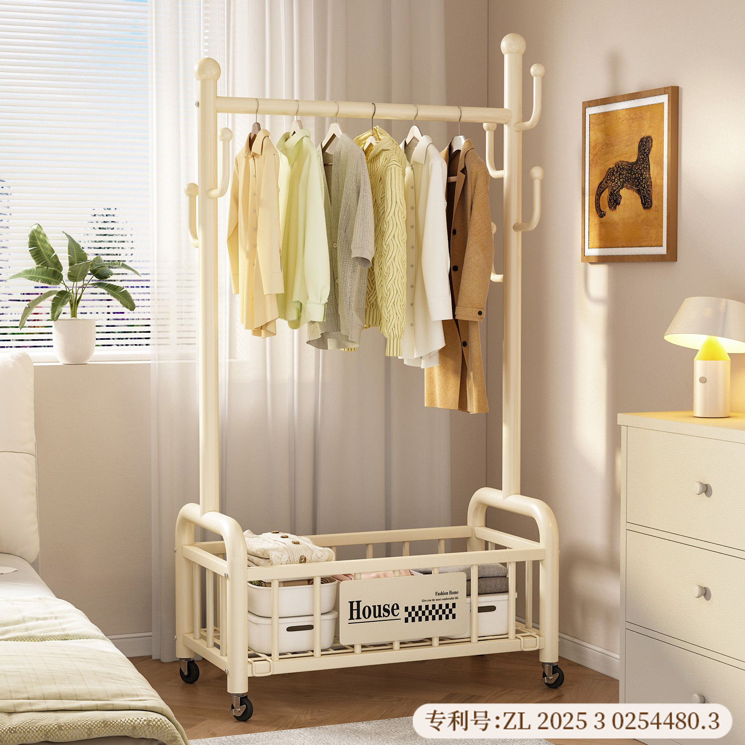 【巨粗32管】衣帽架落地卧室