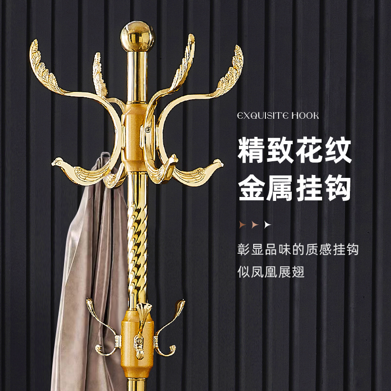 不锈钢衣帽架落地卧室挂衣架
