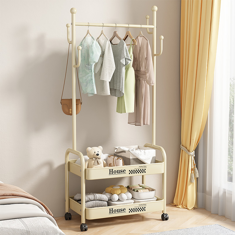 衣架落地卧室挂衣架可移动家用室内寝室晾衣服架子宿舍简易衣帽架