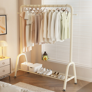 加粗晾衣架落地卧室挂衣架家用宿舍移动室内晒衣服被子简易衣帽架