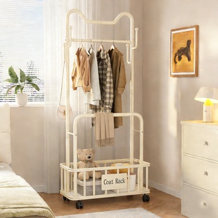 衣架落地卧室次净衣挂衣架家用铁艺金属简易晾衣架客厅移动衣帽架