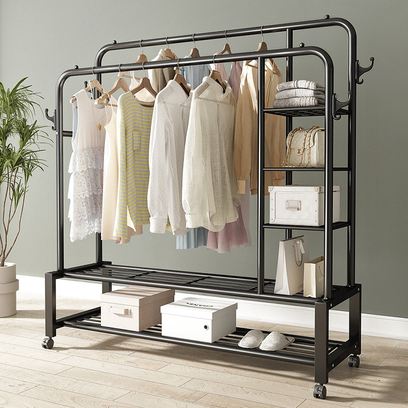 晾衣架落地家用学生宿舍折叠