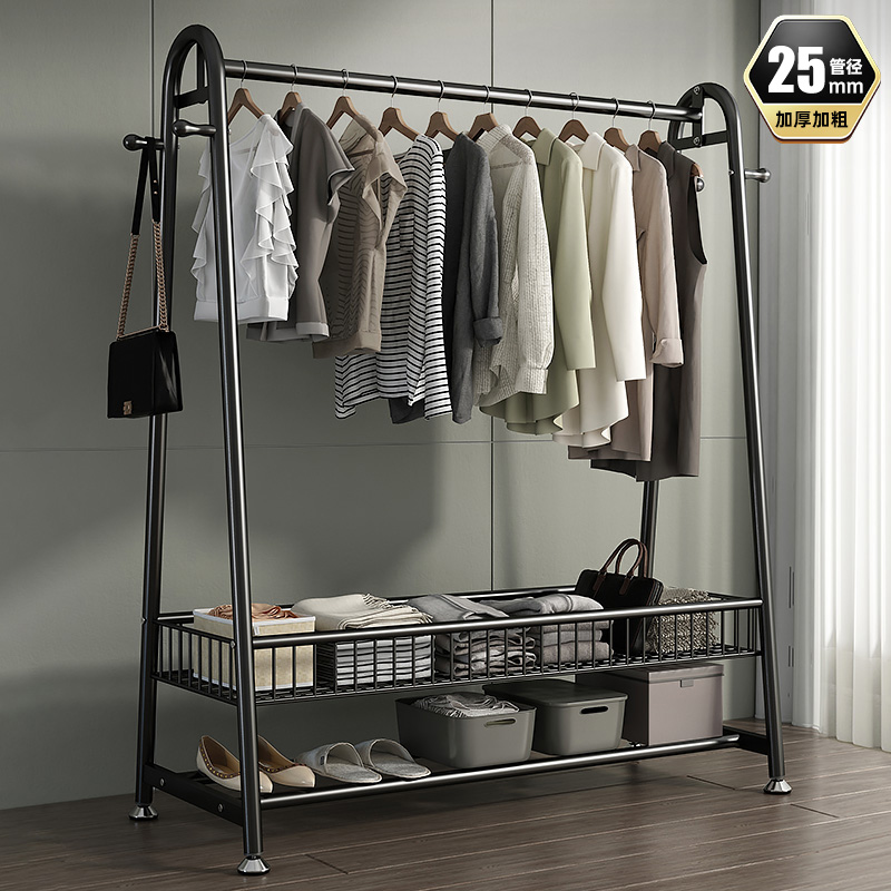 简易挂衣架落地室内家用晾衣架