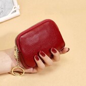 零钱包女时尚 迷你软皮手拿包小钱包钥匙包短款 钱包拉链包硬币卡包