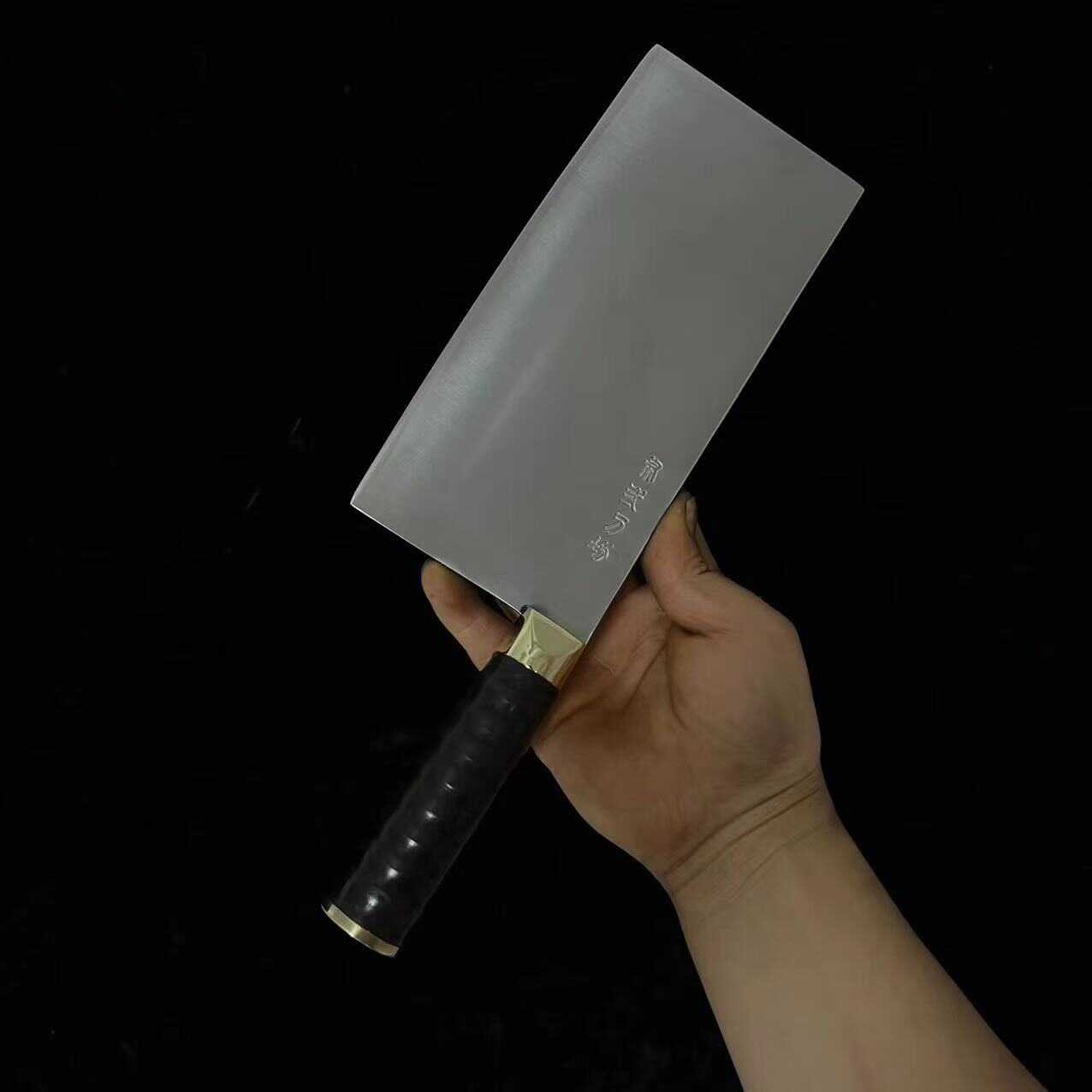 老布BG-42家用斩切两用刀厨师整刀斩切厨房菜刀不锈锋利商用斩刀