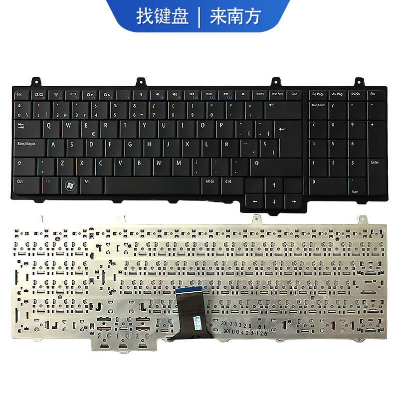 适用Dell戴尔 1750 1747 笔记本键盘 SP文 NSK-DN00S HM3A+N3HOS