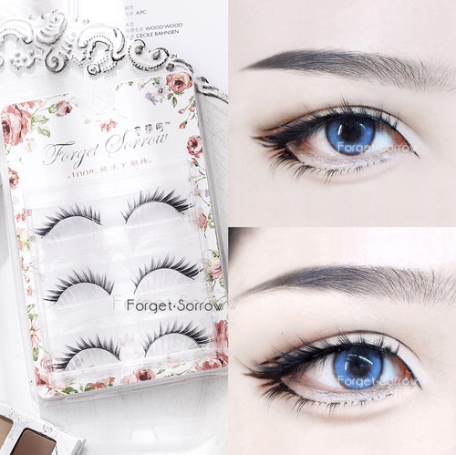 忘‖版型超美的妖孽古风斜飞假睫毛！W05万用cos硬梗上睫毛