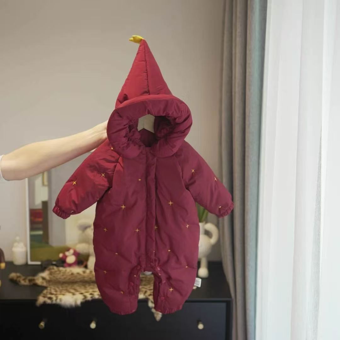 婴幼儿加厚棉服梦幻连体衣男女宝宝冬季加厚棉衣小月龄保暖外出服