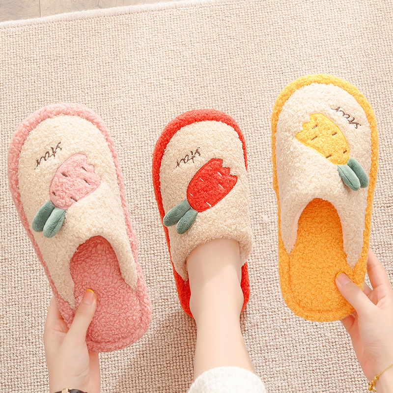 棉拖鞋女冬季家居家用防滑软底