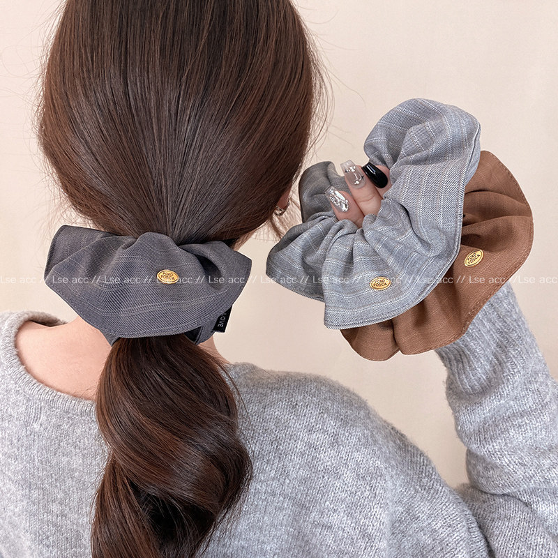 秋冬新款百搭条纹大肠发圈布艺扎头发橡皮筋高级感发绳头绳发饰品,饰品/流行首饰/时尚饰品新,发饰,淘宝优惠券,粉丝福利购,淘宝优惠卷