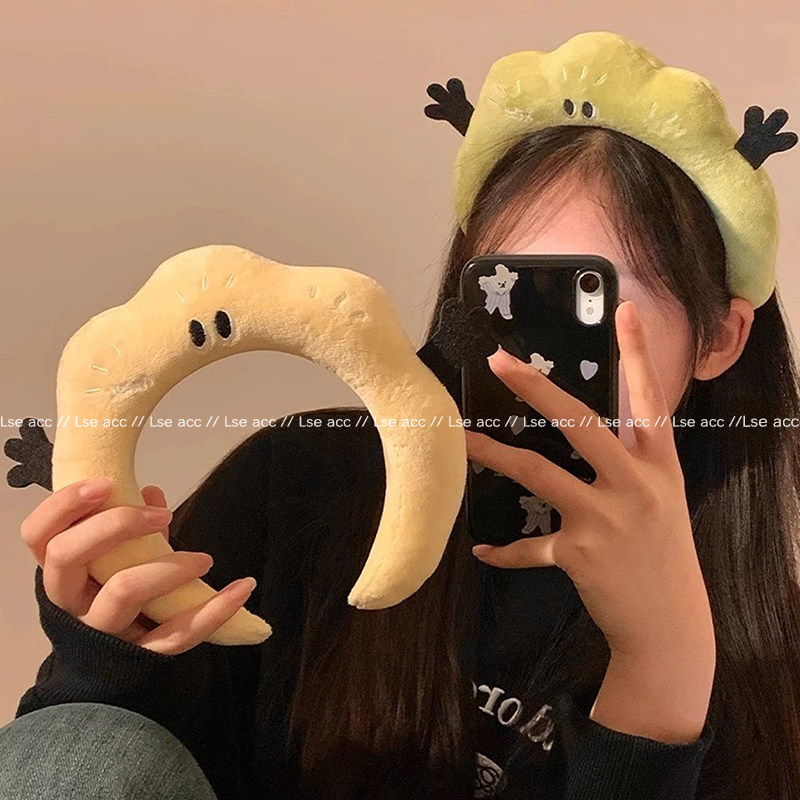 新款卡通2026秋冬搞怪毛绒发箍洗脸专用发卡发带头饰高颅顶头箍女