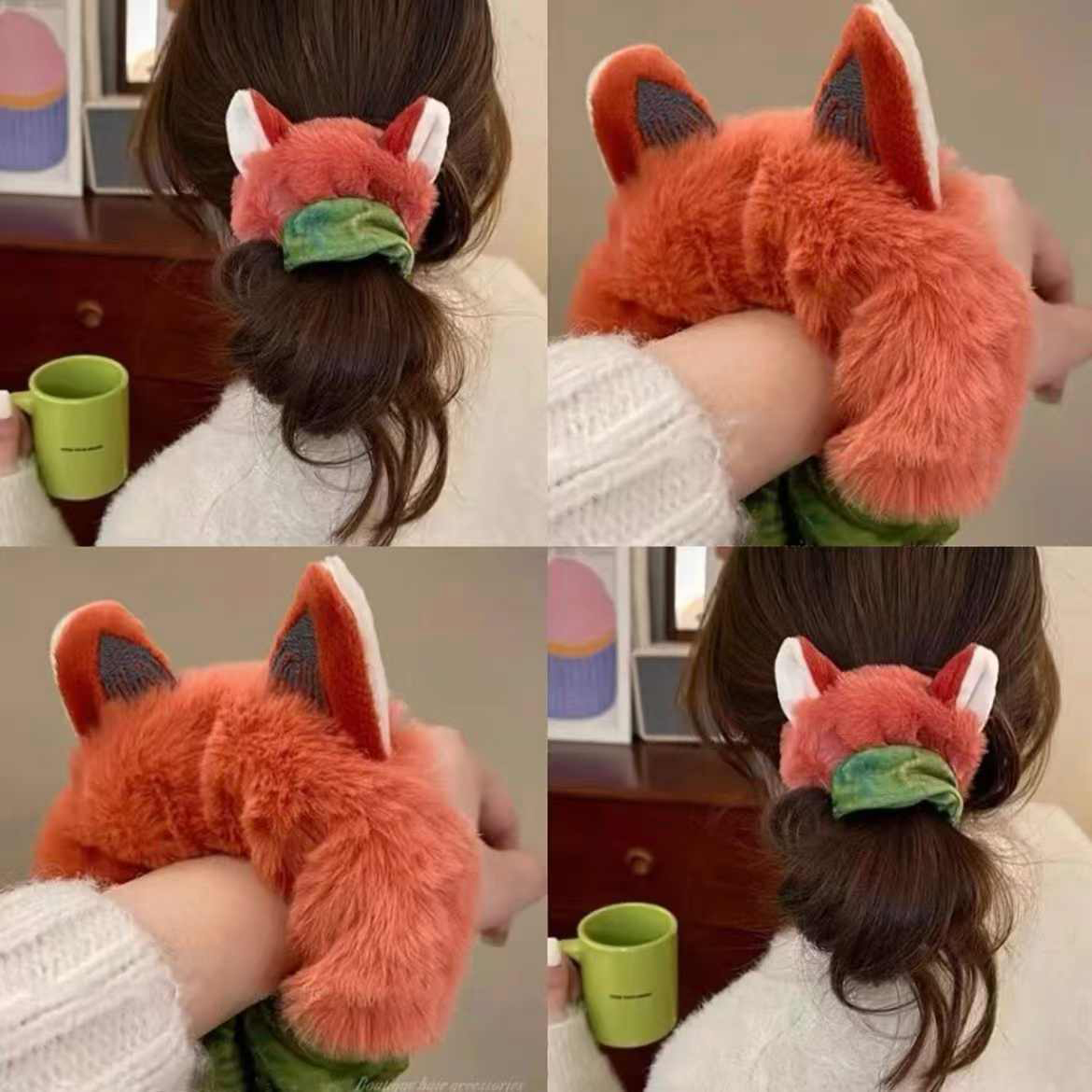 狐尼克毛绒发圈疯狂动物