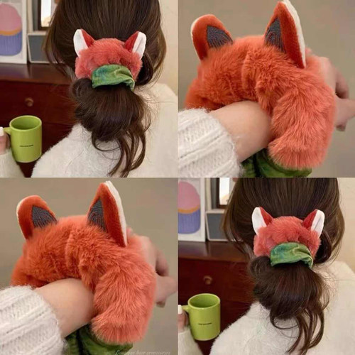 狐尼克毛绒发圈疯狂动物