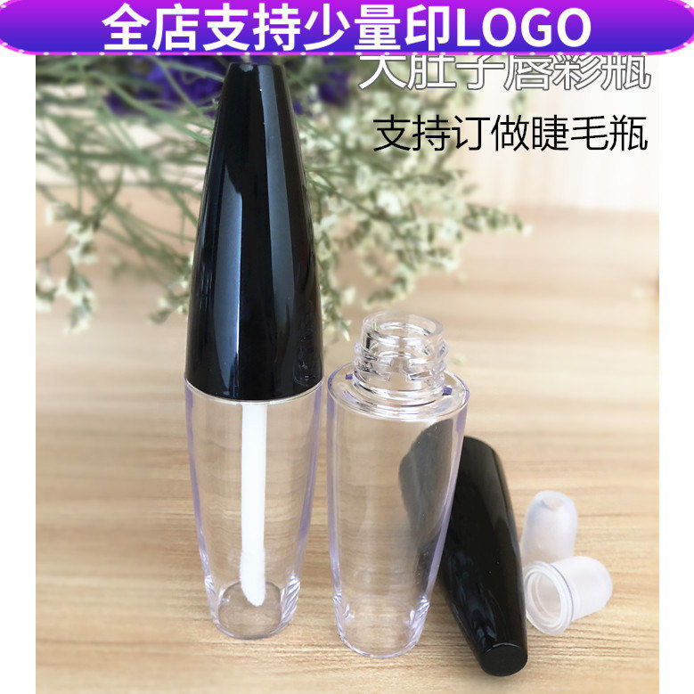 外贸个性唇彩空管吹瓶 订制睫毛管DIY手工唇釉空瓶12ml化妆品包材