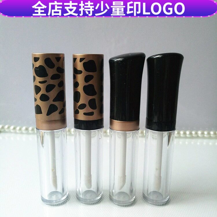 豹纹高档唇釉空管唇彩瓶5ML DIY手工分装唇油液体空瓶化妆品包材