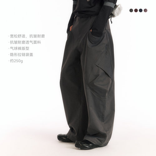 NORYBRAND 户外抗皱耐磨大兜气球机能裤时尚百搭透气休闲裤工装裤