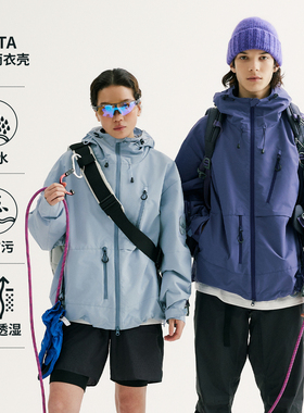 NORYBRAND「雨铱」户外多结构拉链设计 休闲运动防水夹克外套风衣
