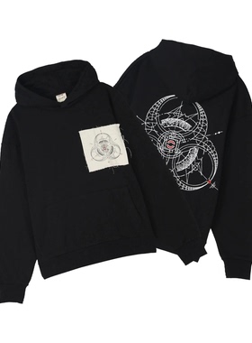 阿伦777 Clot x Fragment x Innersect三方联名套头卫衣帽衫男女