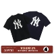 MLB联名纽约洋基队腰果花印花logo短袖 阿伦777 Era T恤男女 New