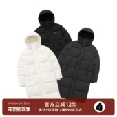 350g鸭绒长款 阿伦777 Nerdy韩国潮牌25FW新款 字母连帽羽绒服男女