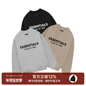 Fear 24FW 阿伦777 God Essentials Holiday Core圆领加绒卫衣