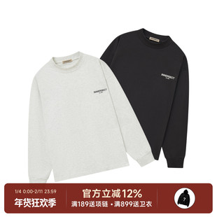 阿伦777 Innersect 25SS背后Logo圆领长袖T恤重磅长袖Tee男女同款