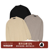 23FW云系列纯色字母logo长袖 阿伦777 T恤 God Essentials Fear