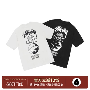 阿伦777 Stussy x Our Legacy联名SS25 Surfman Tee水洗短袖T恤男