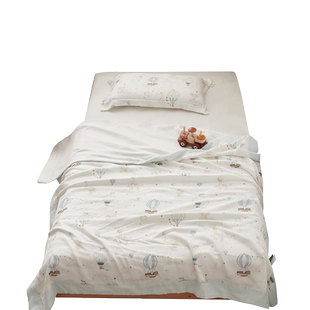 竹纤维盖毯儿童纱布毛巾被夏季婴儿宝宝夏凉薄被子冰丝空调小毯子