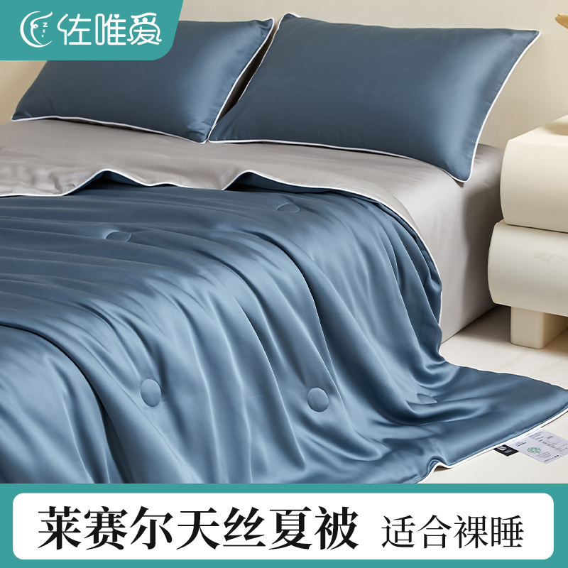 莱赛尔天丝夏被空调被子冰丝夏凉被四件套高级感夏季单双人薄被芯