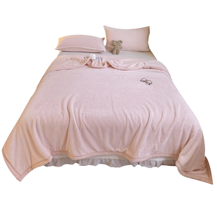 牛奶绒毛毯床垫秋冬毯子冬季沙发盖毯婴儿小被子办公室空调午睡毯