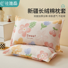 2025新款40x60纯棉枕套儿童家用48cmx74cm枕芯一对30x50枕头套单
