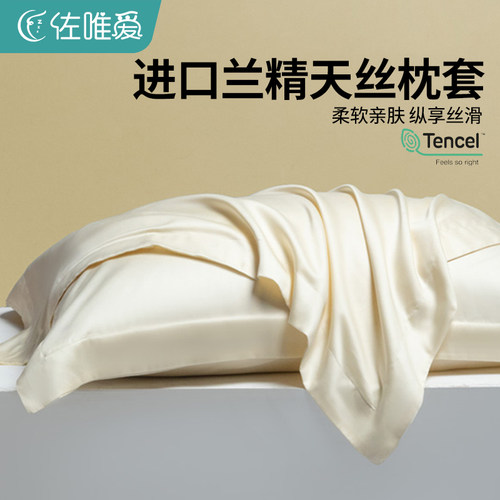 高级天丝枕头套夏季冰丝一对新款
