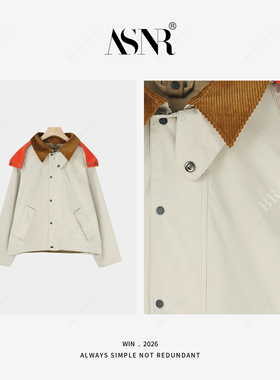 BRAID丨衣长59 日系小众品牌/ 男女款两面穿！可拆卸连帽外套5C29