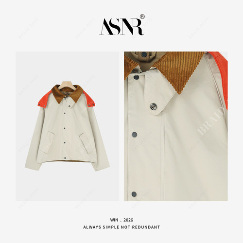 BRAID丨衣长59 日系小众品牌/ 男女款两面穿！可拆卸连帽外套5C29