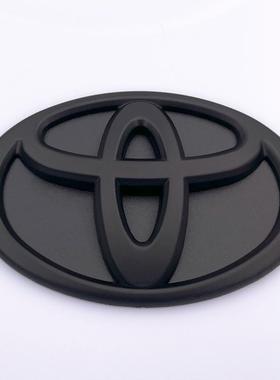 适用丰田汉兰达卡罗拉前标凯美瑞 雷凌CHR后标亚洲龙RAV4黑色车标