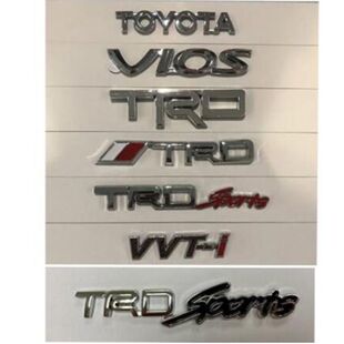 适用丰田汉兰达卡罗拉 雷凌锐志改装侧标金属标志立体贴TRD车标贴