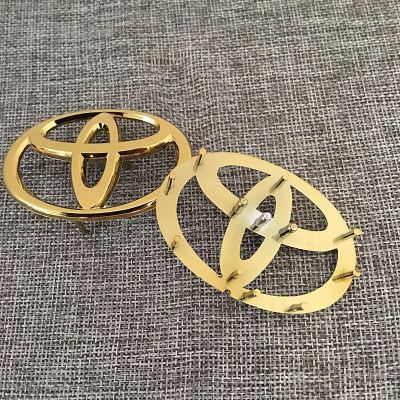 适用丰田金色方向盘标凯美瑞锐志卡罗拉汉兰达威驰rav4荣放喇叭标