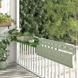 阳台悬挂花架栏杆多肉彩色盆栽架子室内可折叠花盆架置物摆放架子