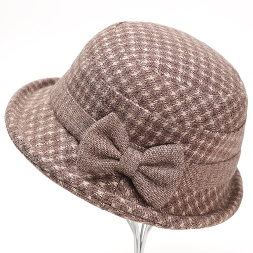 中老年人帽子女秋冬妈妈渔夫帽