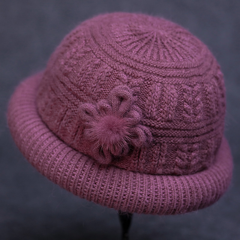 中老年人秋冬季帽子女老太太针织毛线帽冬天老人奶奶兔毛妈妈棉帽,服饰配件/皮带/帽子/围巾,帽子,淘宝优惠券,粉丝福利购,淘宝优惠卷