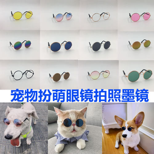 复古耍酷娃娃拍照道具中型宠物猫