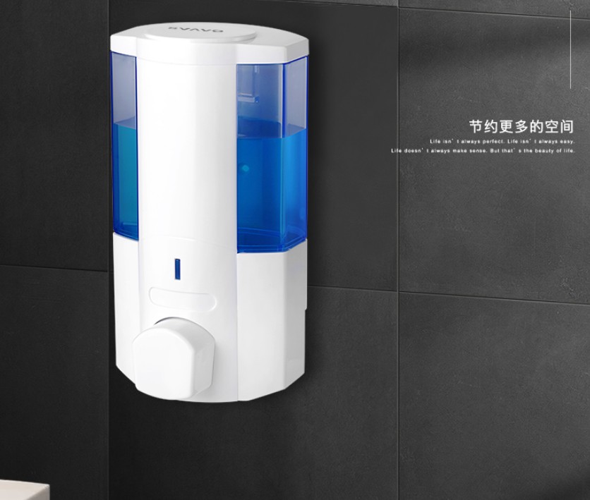瑞沃卫浴 单头双头皂液器 手动出液机 挂壁式皂液器 V-5101/5102