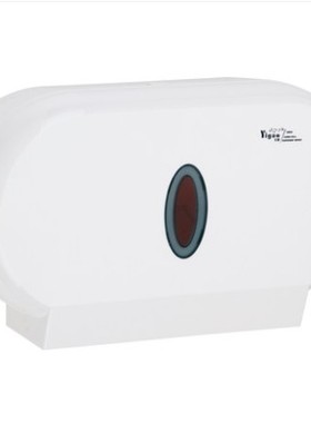 亿高YG-A902 B902亿高白色连体双卷纸盒加厚塑料大卷纸架纸巾盒