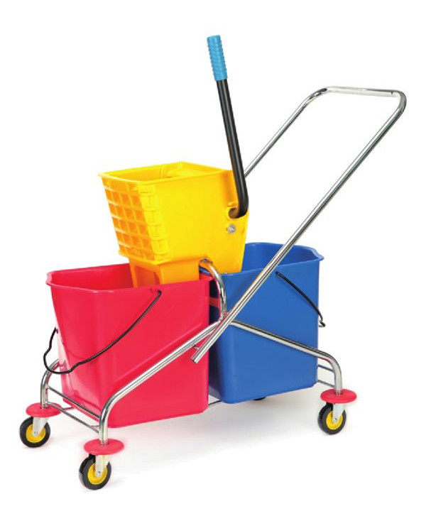 超宝b-043双桶手压拖把桶家用榨水车挤水车拖地桶拖把车保洁清洁