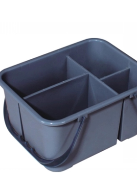 包邮白云AF08407清洁蓝宾馆酒店物业清洁工具筐手提四格收纳杂物