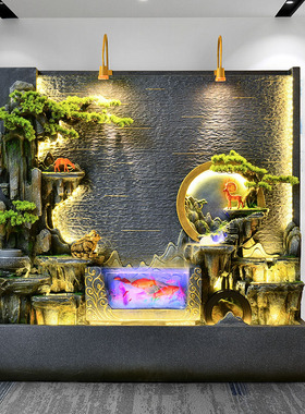 假山喷泉流水摆件循环水景装饰