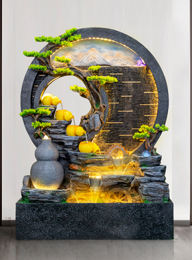 玄关门厅庭院喷泉鱼池装饰水景观