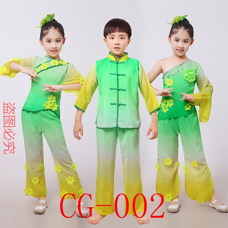 古典女童飘逸中国风演出服