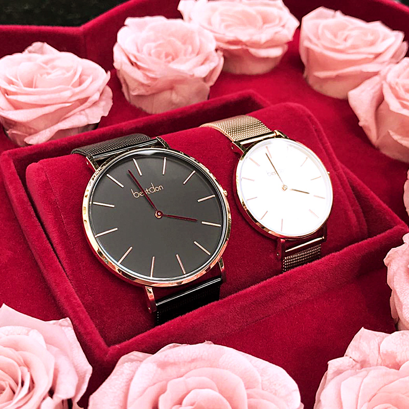 邦顿情侣手表一对简约气质男女对表名牌正品大气ins风时尚女款